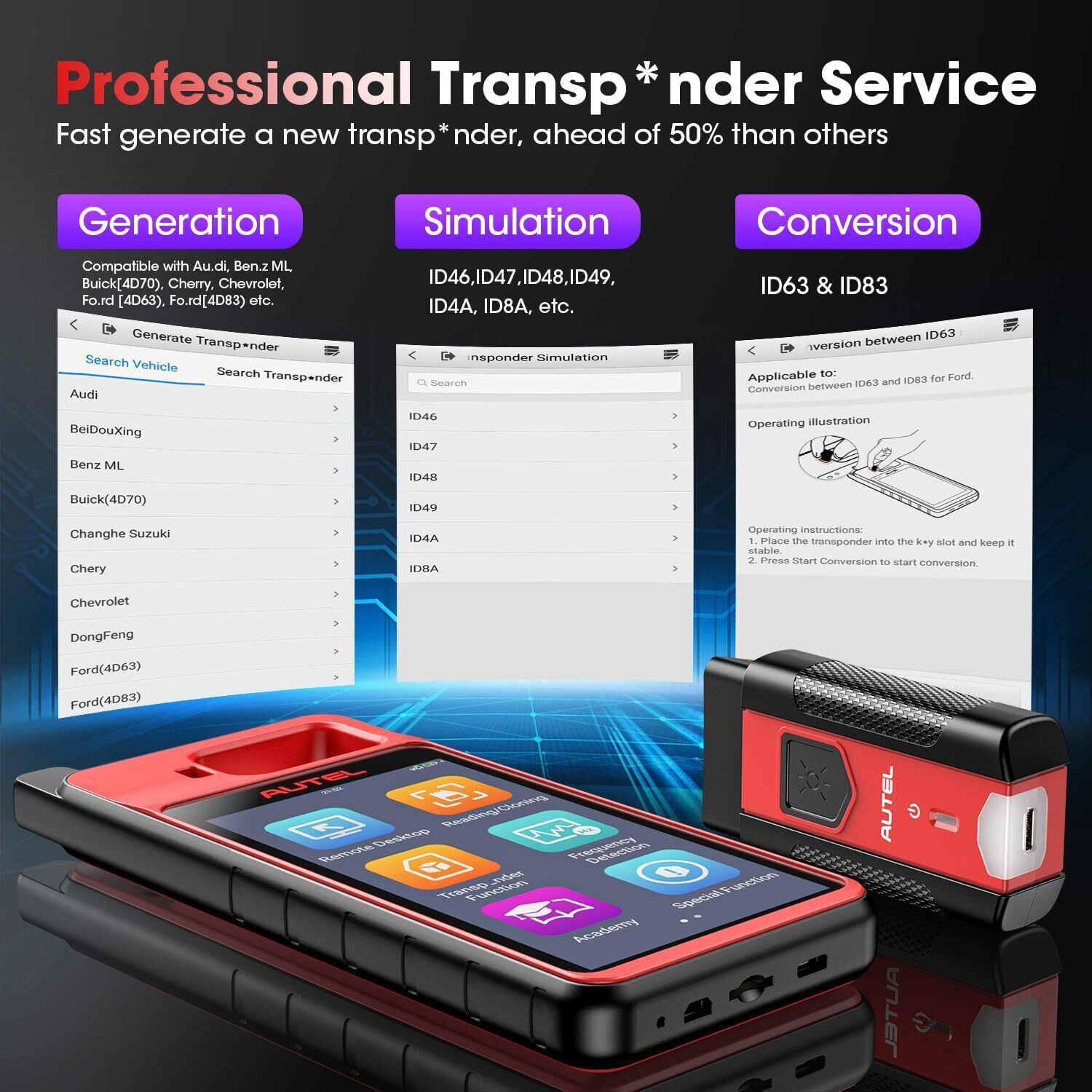 2025 Autel MaxiIM KM100 KM100E Key Fob Programming Tool Programmer Immobilizer