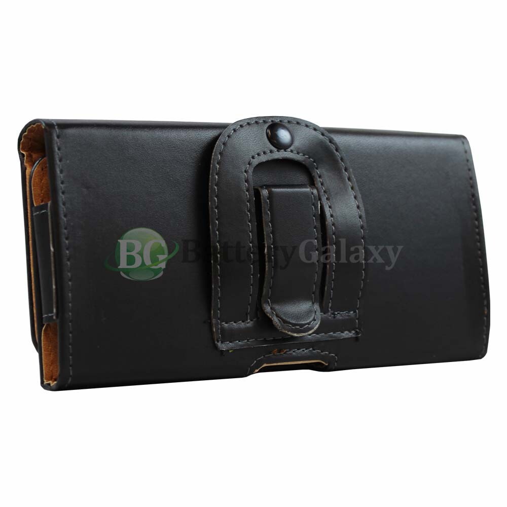 Genuine Durable Leather Pouch Belt Phone Case for Android Red Hydrogen One
