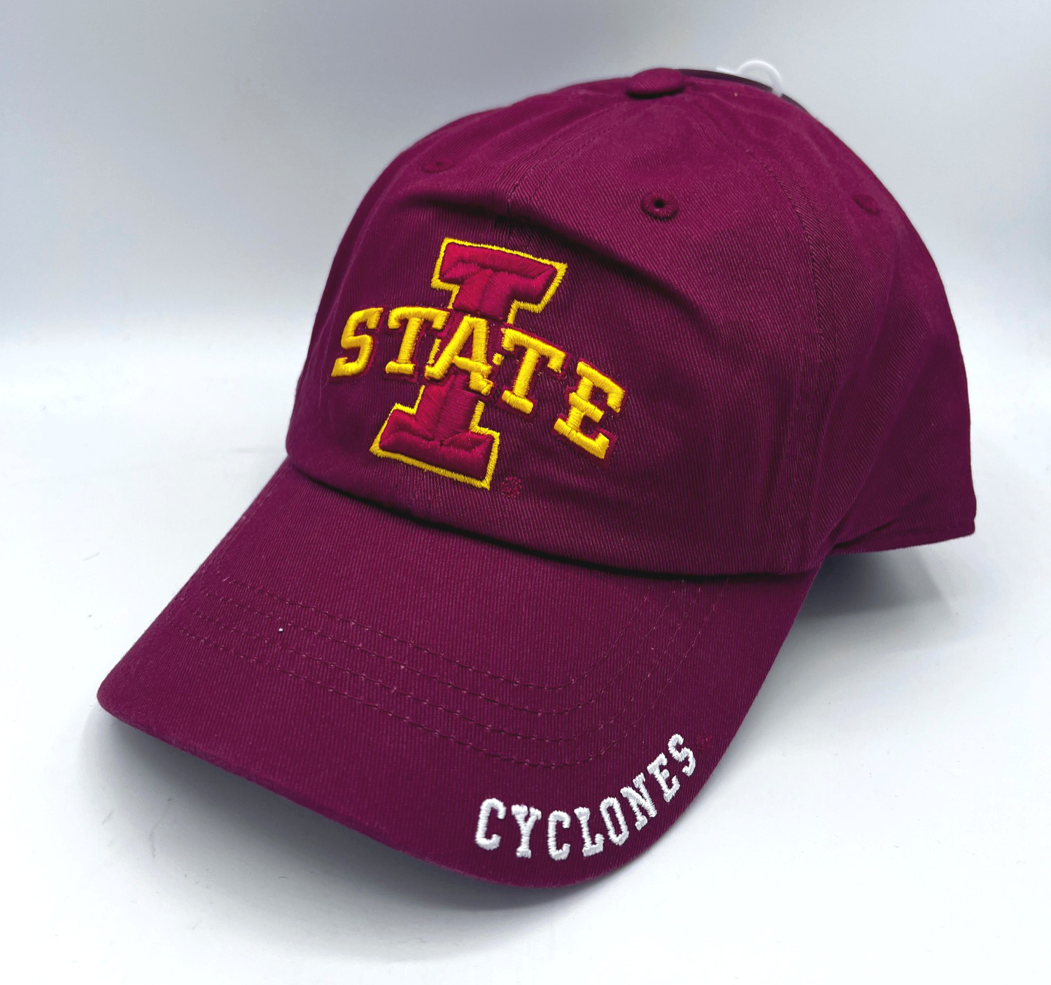 IOWA STATE CYCLONES TEAM COLOR ADULT EMBROIDERED CAP HAT OSFM FREE SHIPPING
