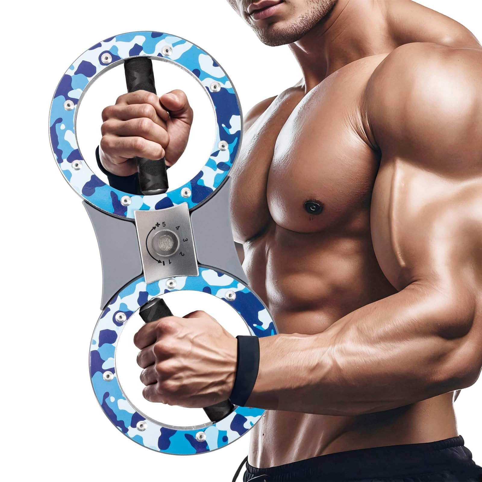 Burn Machine Style Arm Trainer – 8–12LB Adjustable Resistance Rotato