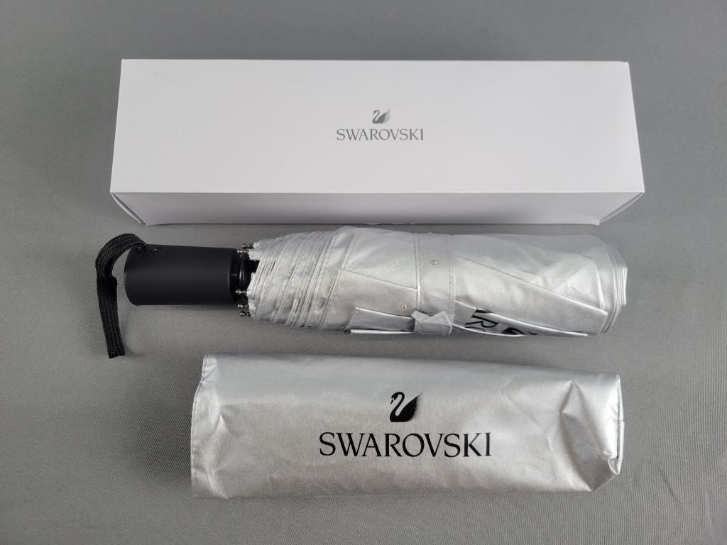 Rare Silver Swarovski Umbrella New in box