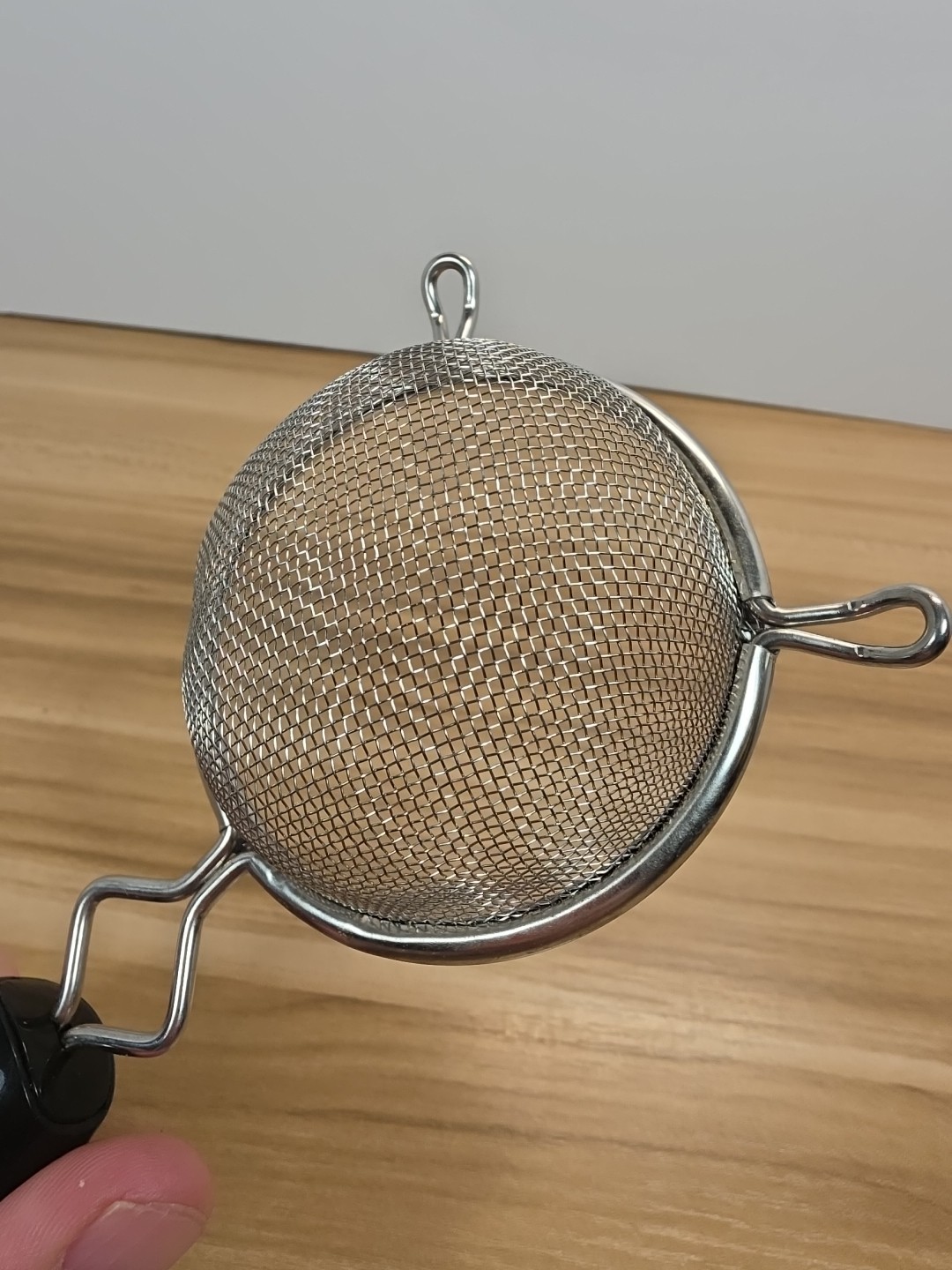 Good Cook Silver/Black Aluminum Mesh Strainer