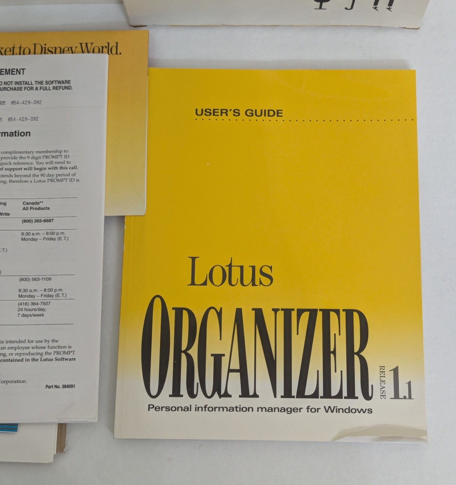 Lotus Organizer Personal Information Manager For Windows Release 1.1