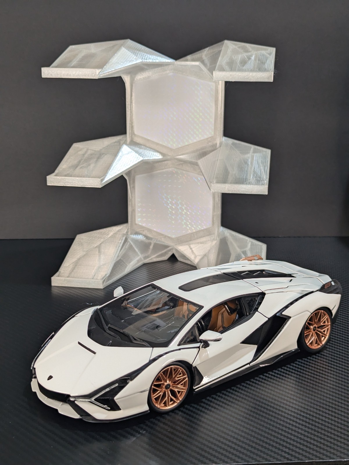 1:24 Scale Diecast Car Display Stand for Model Cars Transparent