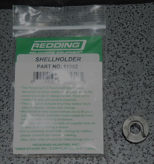 Redding E-Z Feed #02 Shell Holder (11002) NEW-in package
