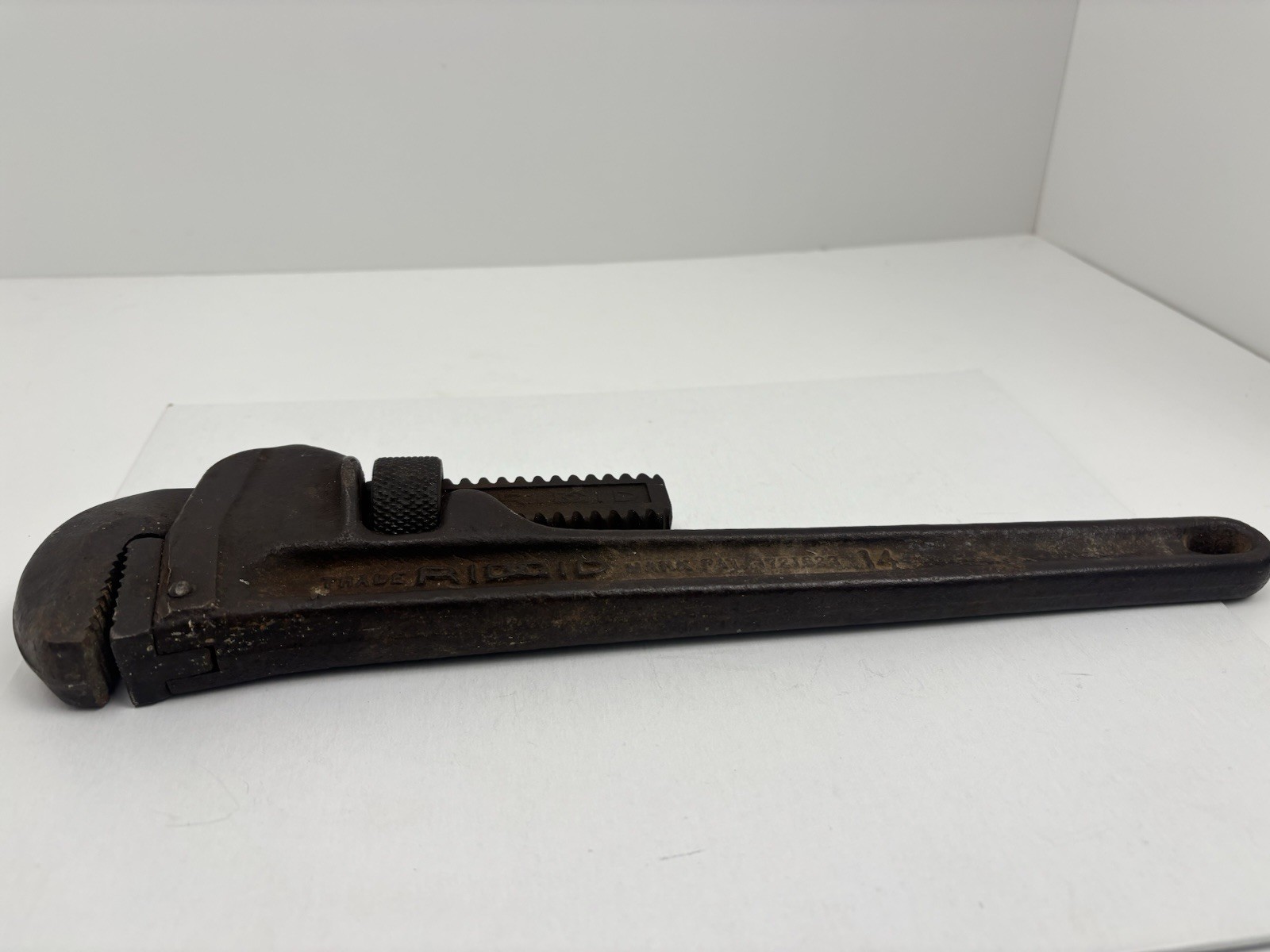 Vintage RIDGID  14” Pipe Wrench Heavy Duty Rigid Ridge Tool Co. Made In USA
