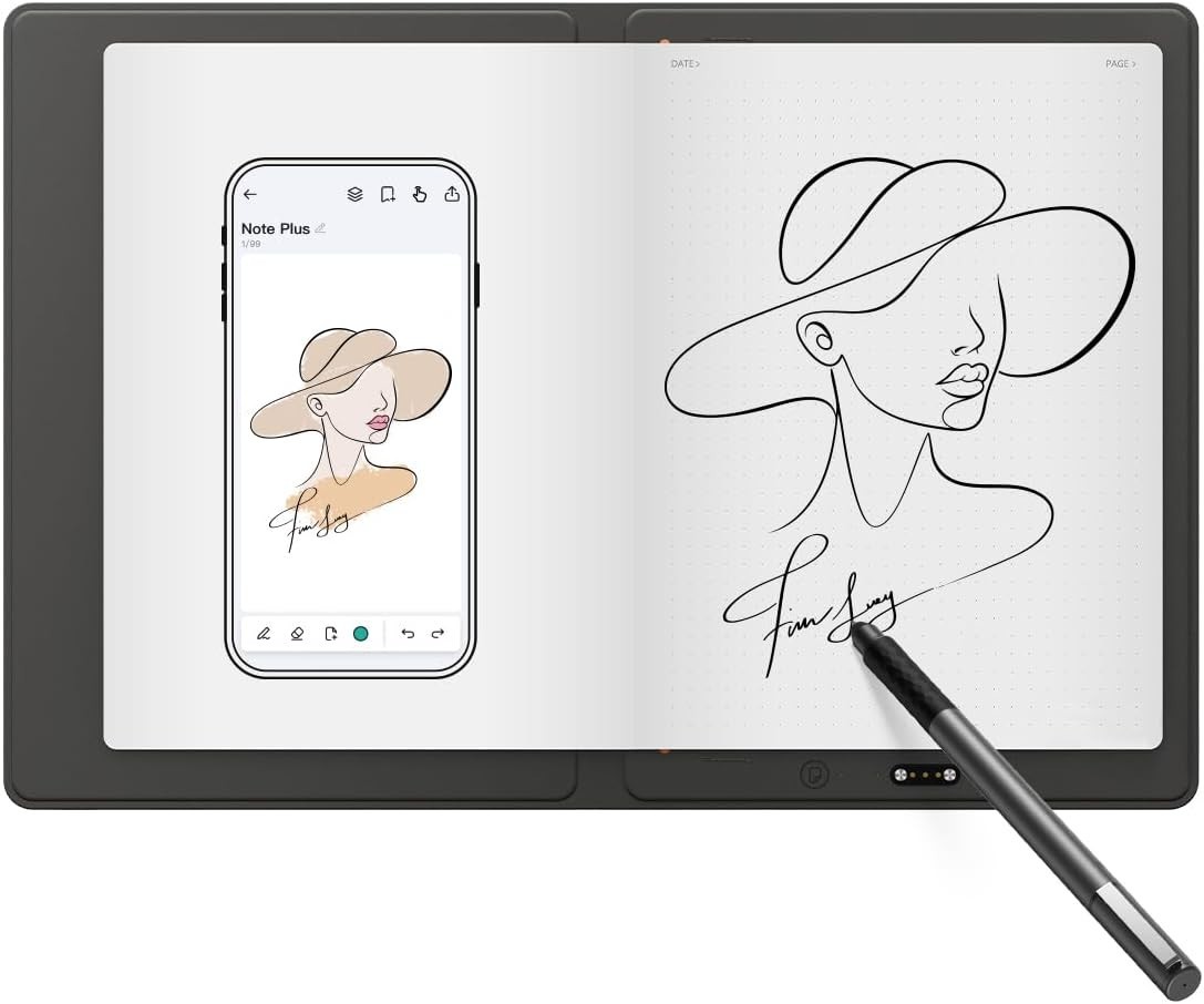 XPPen Note Plus Digital Notebook with Pen Syncs to