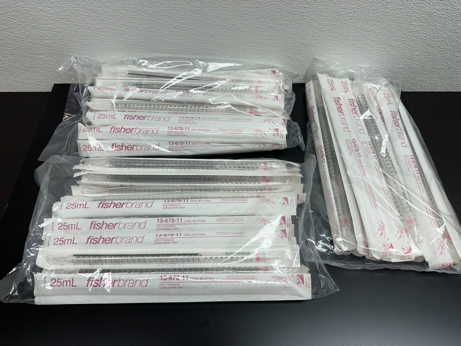 FisherBrand Cat No 13-678-11 Serological Pipet 25mL Lot 3 PKS