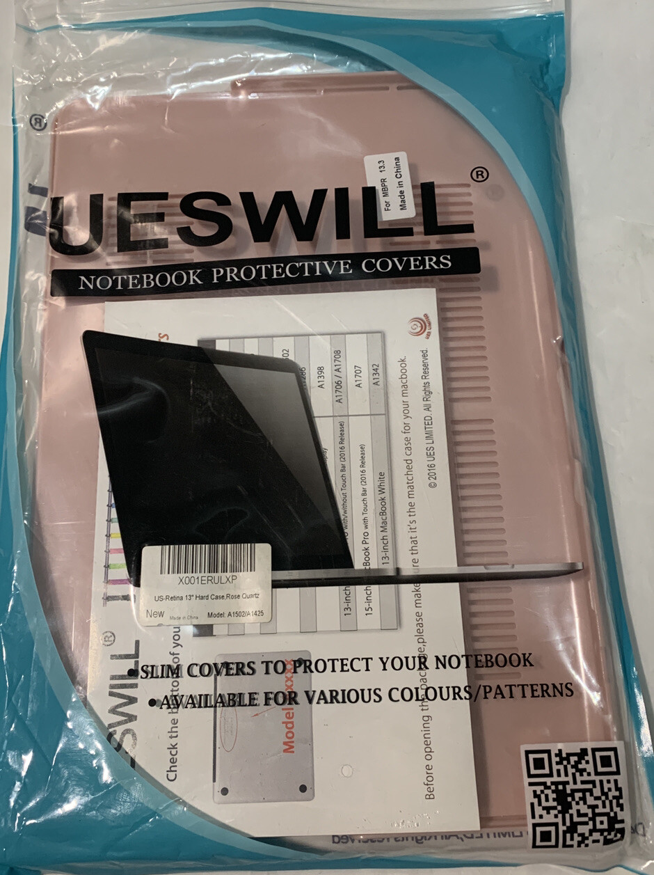 Ueswill Notebook Protective Cover US-PRO 13” Hard Case Rose Gold