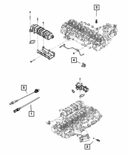 Genuine Mopar 2010-2024 Dodge Ram 2500 Exhaust Temperature Sensor 68206021AA