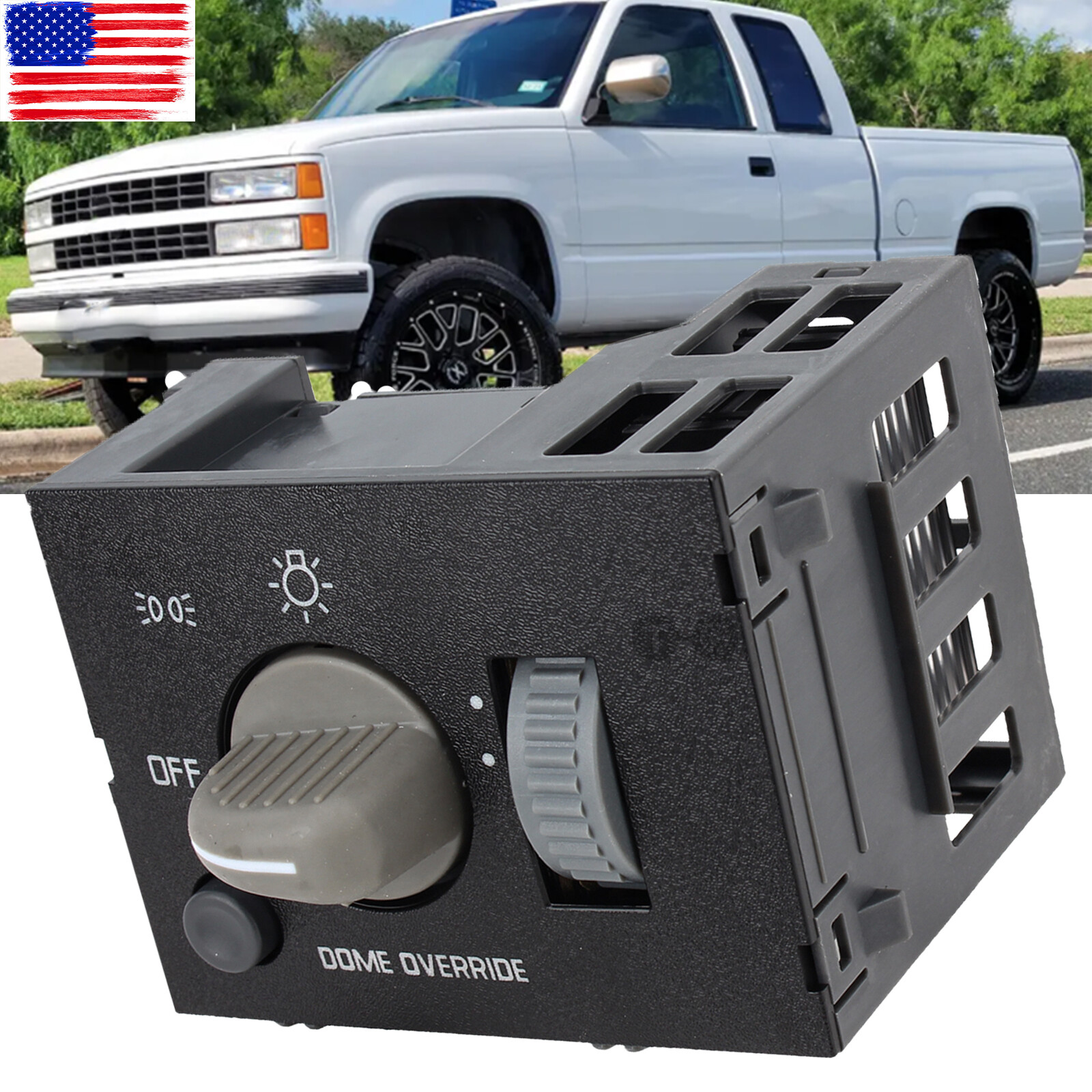 For 95-99 Chevy GMC Truck Headlight Parking Light Switch Dash Mounted