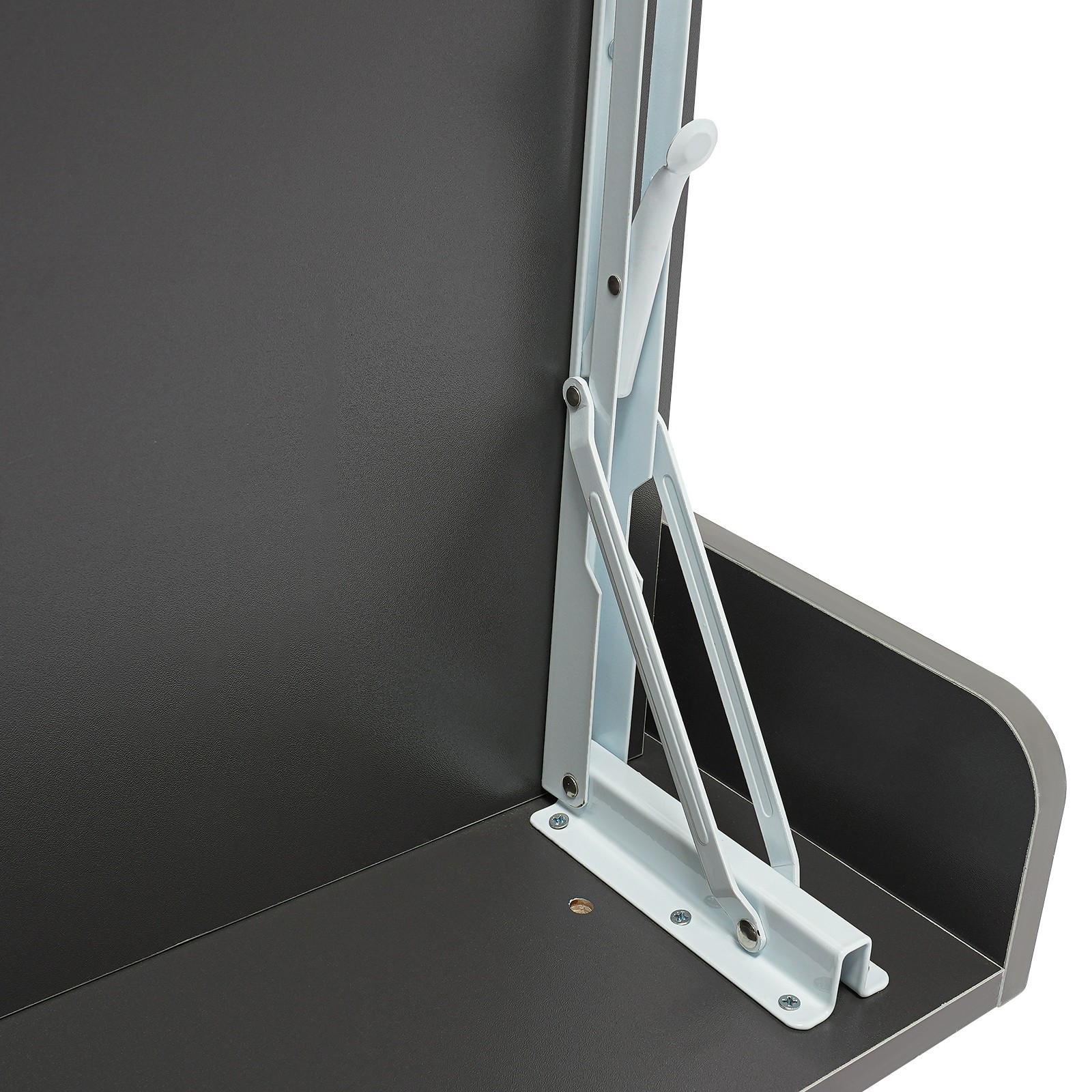 Folding Space Saving Wall Mounted Bookshelf, Fold Down Laptop Desk Workstation
