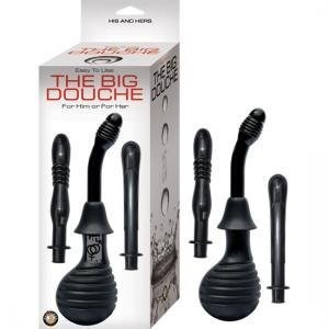 Intimate Douche System Black 3 Attachments Waterproof