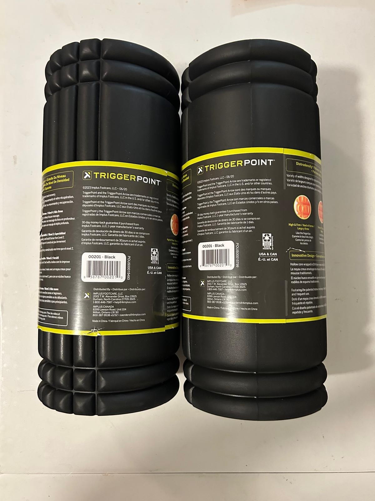 Trigger Point Performance TPT-GRDBW The Grid Black Foam Roller - (PACK OF TWO)