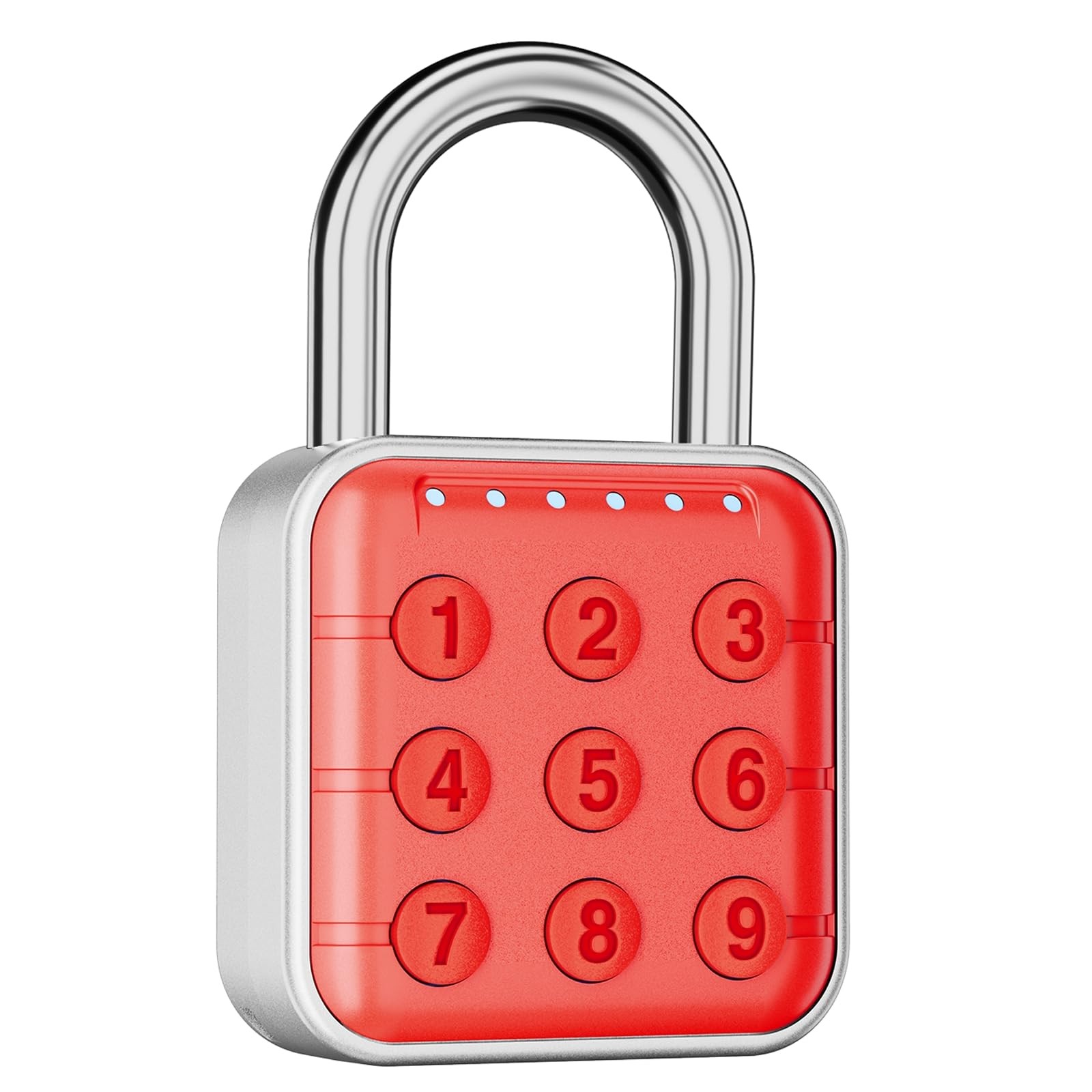 Locker Lock Combination Padlock: Red, High Security for School, Gym & Outdoor Us