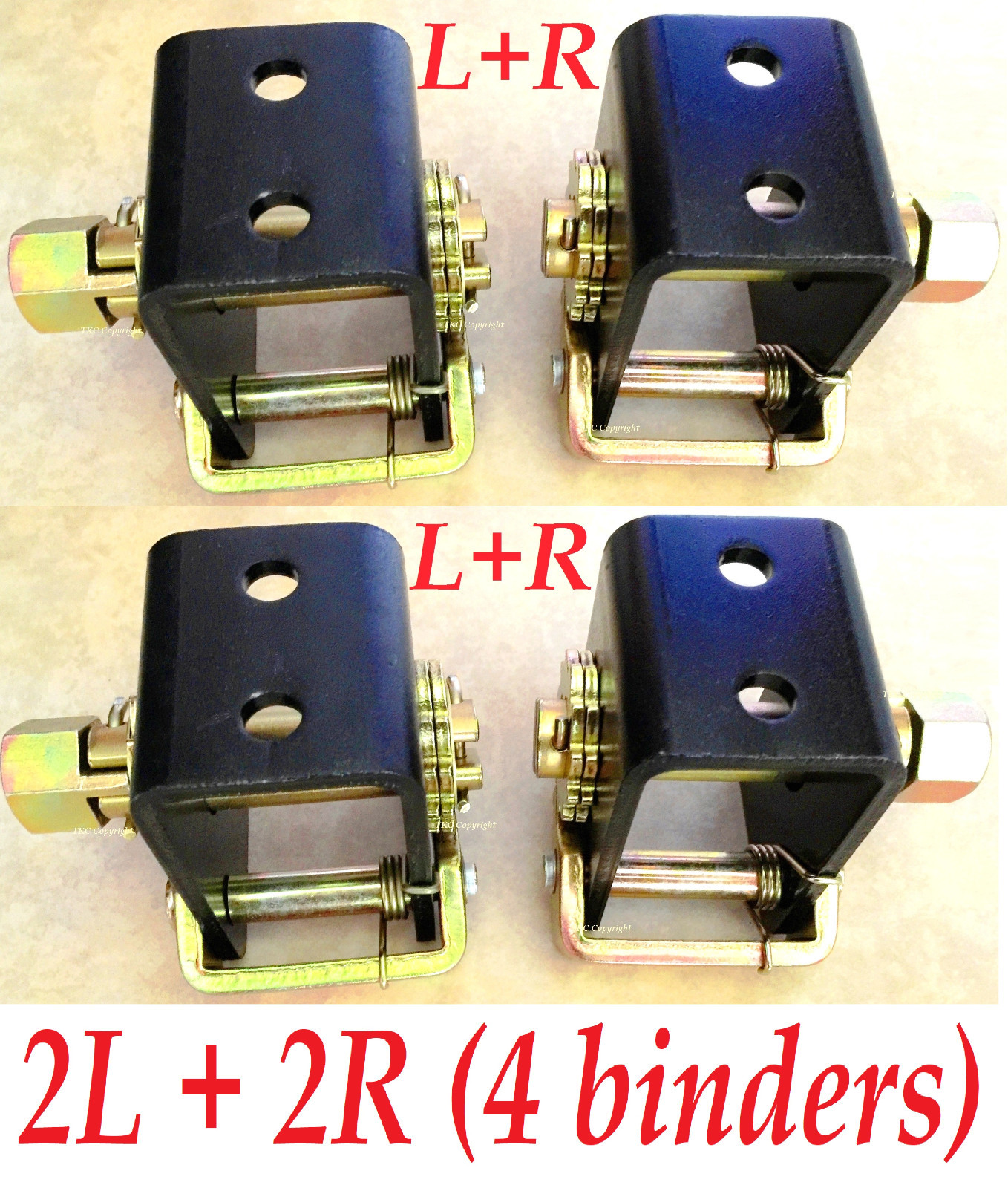 4x 2" Tow Dolly Lashing Winch Tie Down Strap Ratchet Binder Truck(2L + 2R)