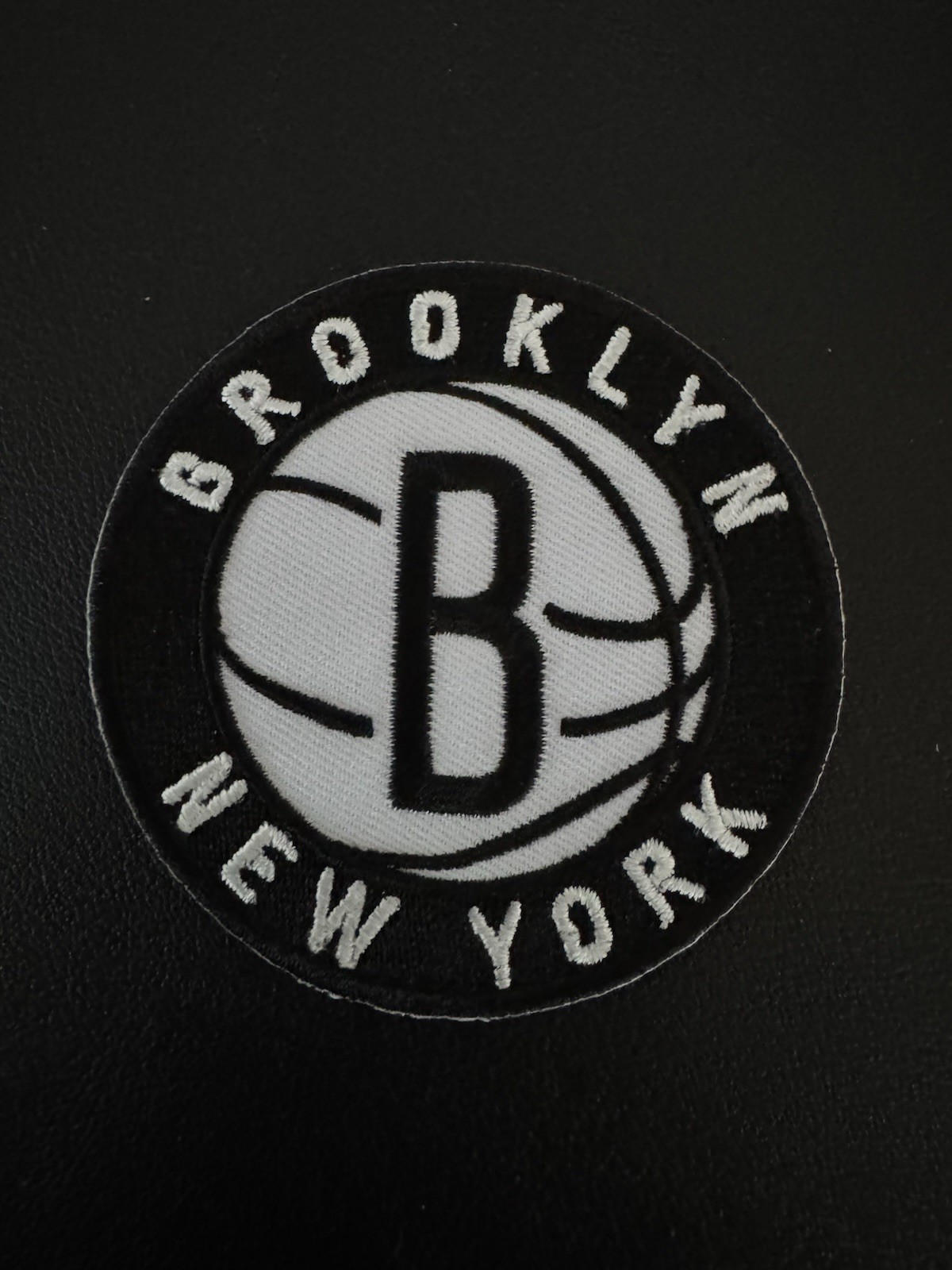 ORIGINAL BROOKLYN NEW YORK NY NETS NBA LOGO EMBROIDERED PATCH NEW-OLD STOCK 🏀