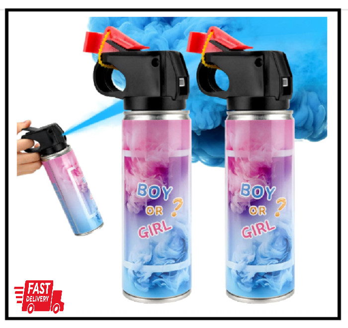 Gender Reveal Fire Extinguisher 2 Packs, Gender Reveal Smoker Bomb BLUE
