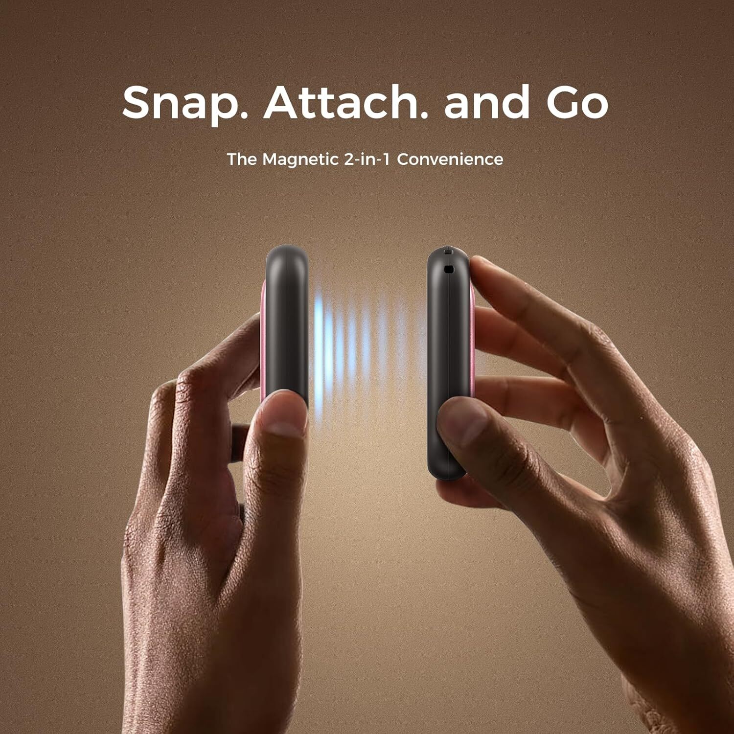 OCOOPA Magnetic 2 in 1 Rechargeable Hand Warmers 5000mAh Power Bank 16 Hrs Heat