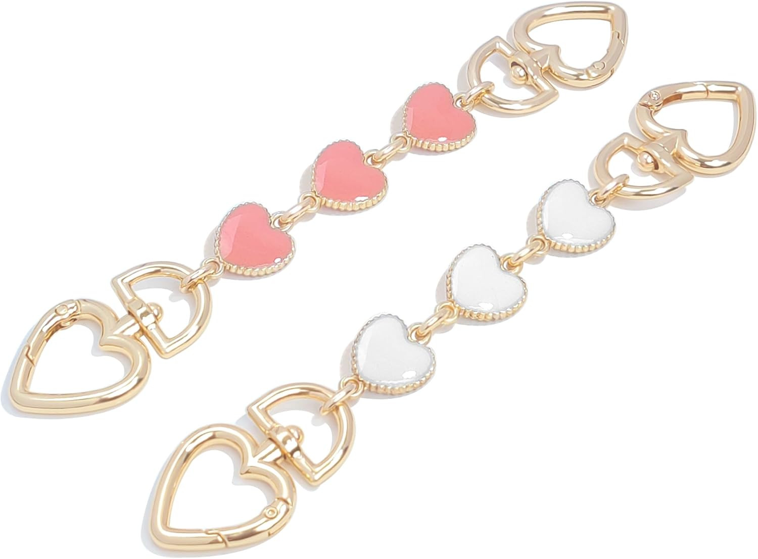3PCS Vintage Pearl Bag Extender Chain Purse Strap Extenders Sweet Cherry Bag Cha