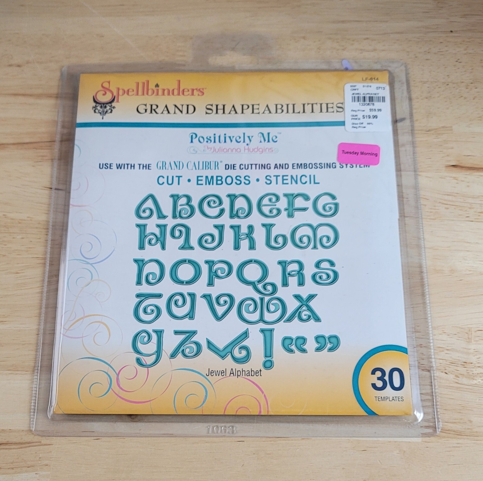 Spellbinders JEWEL ALPHABET Grand Shapeabilities #LF-014 Dies Julianna Hudgins