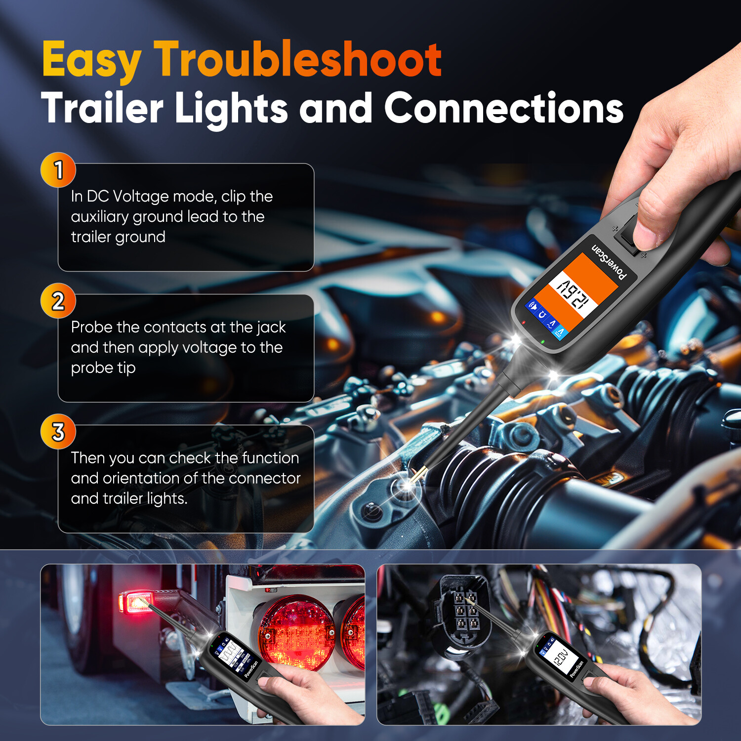 2025 Autel Powerscan PS100 Automotive Electrical Circuit System Diagnosis Tool