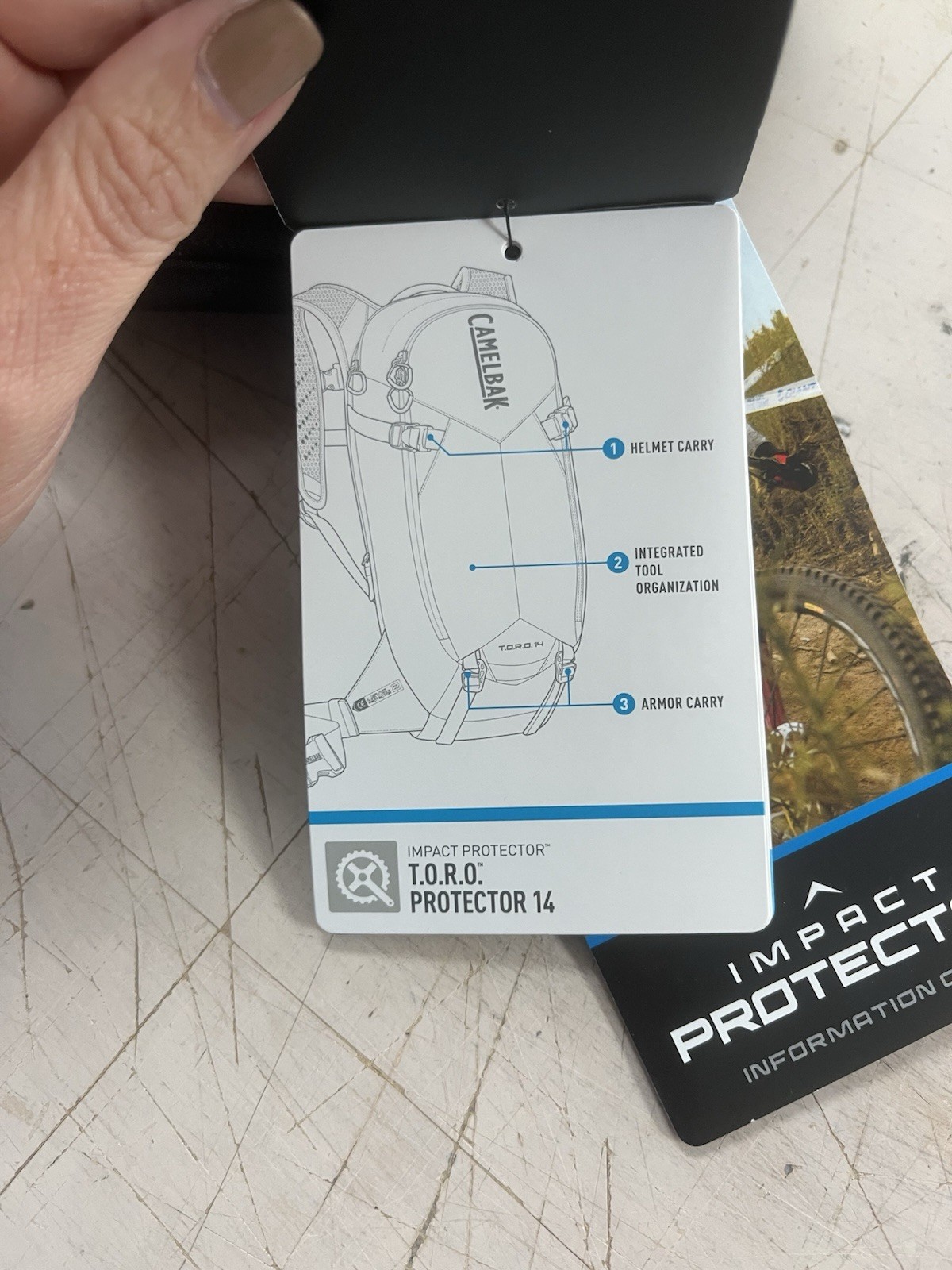 NWT Camelbak Impact Protector T.O.R.O. 14 Level 2 Backpack Biking Rbx