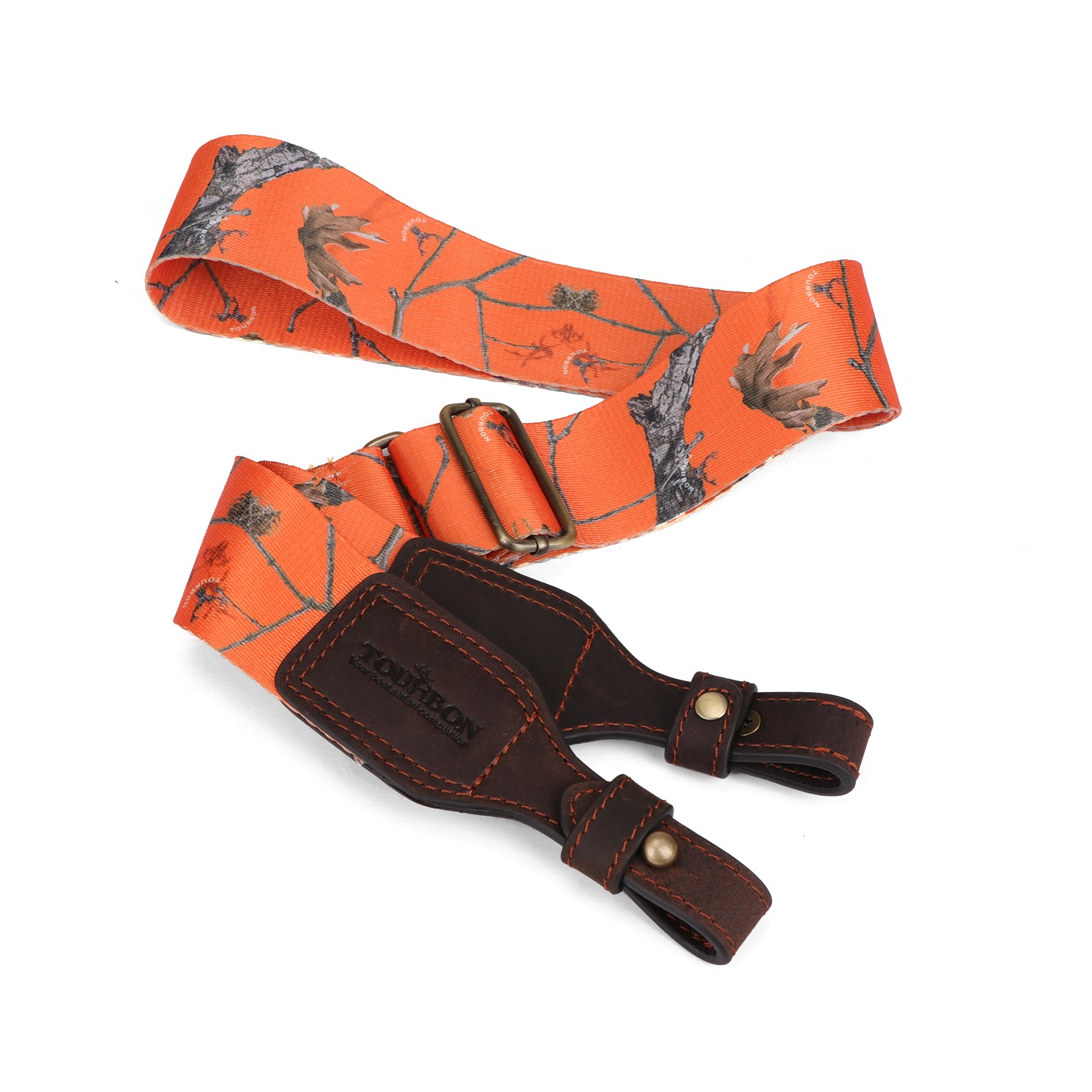 Tourbon Gun Sling Rifle Strap Webbing Leather Quick Release Shooting Adjustable