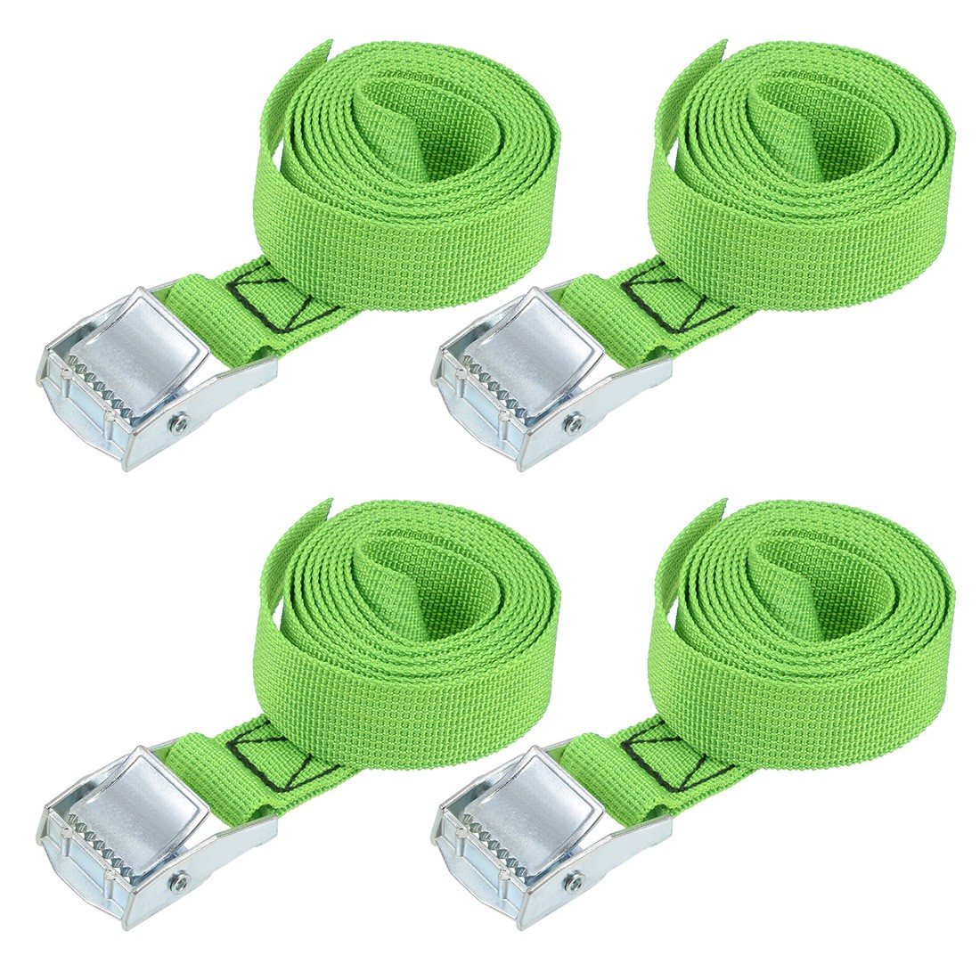 Lashing Strap 1" x 4.9' Cargo Tie Down Straps Up to 551Lbs Green 4pcs