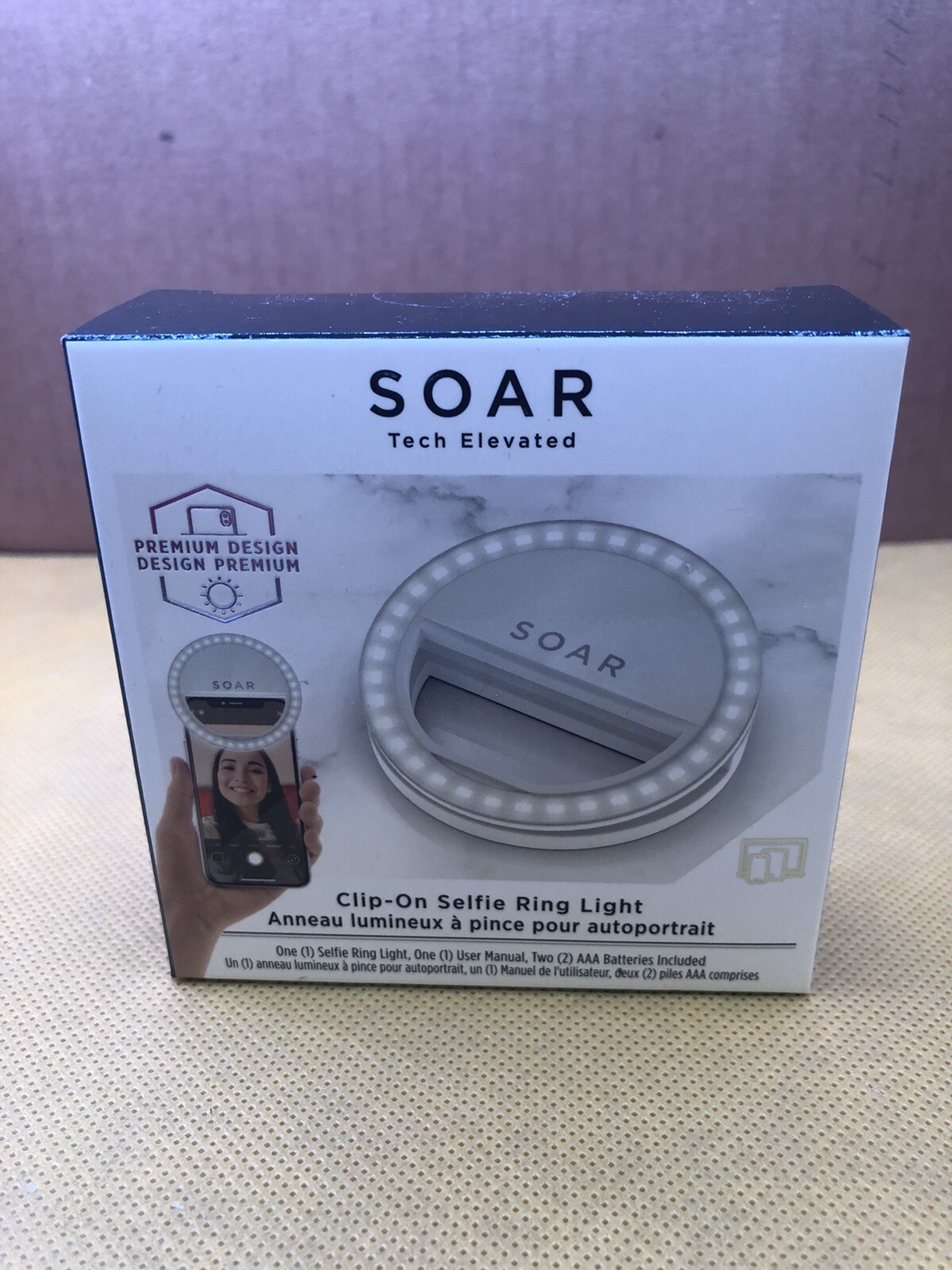 Soar Tech Elevated Clip On Selfie Ring Light NewInBox From Fabfitfun FreeSH