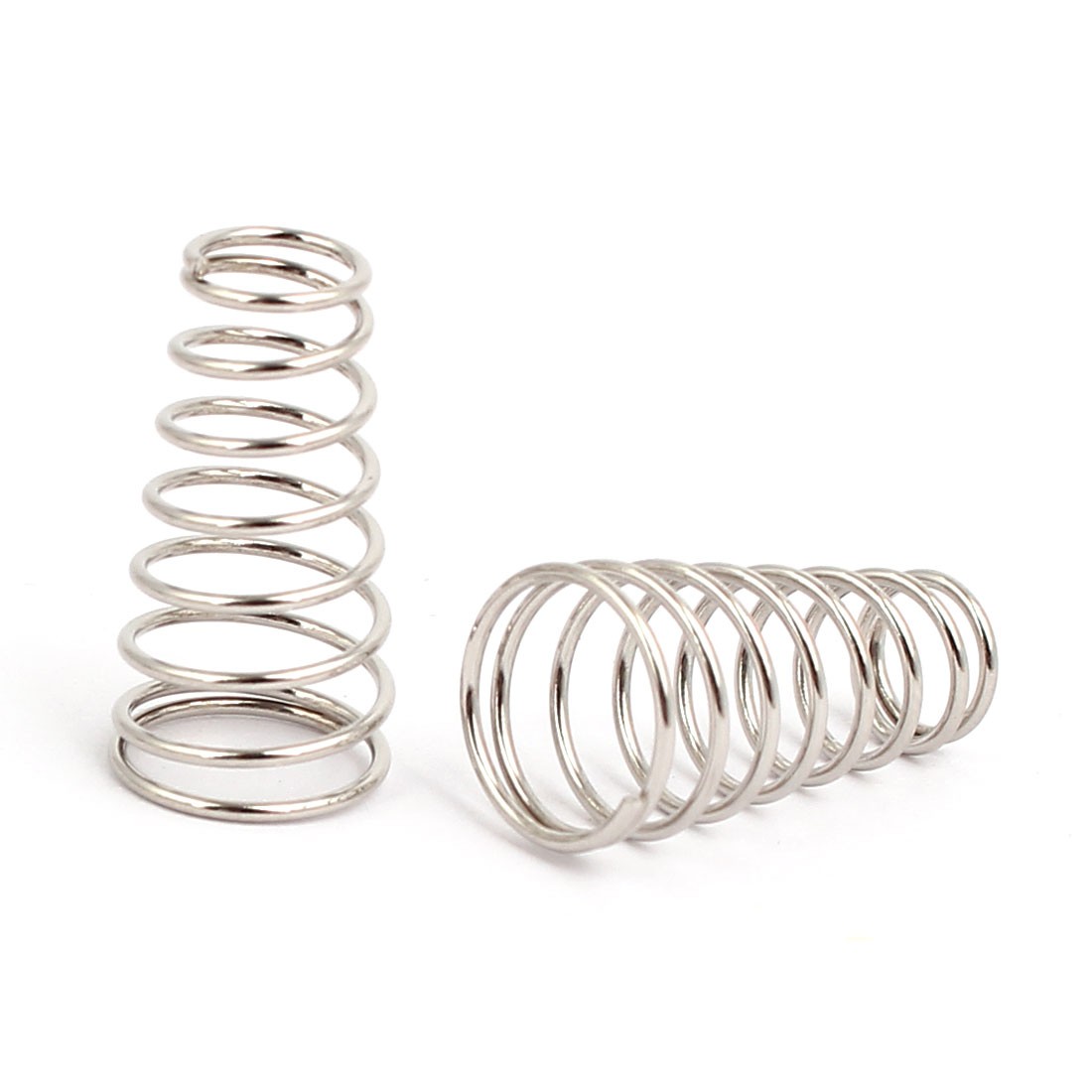 10mmx6mmx19mm metal cone conical compression spring silver tone 45pcs