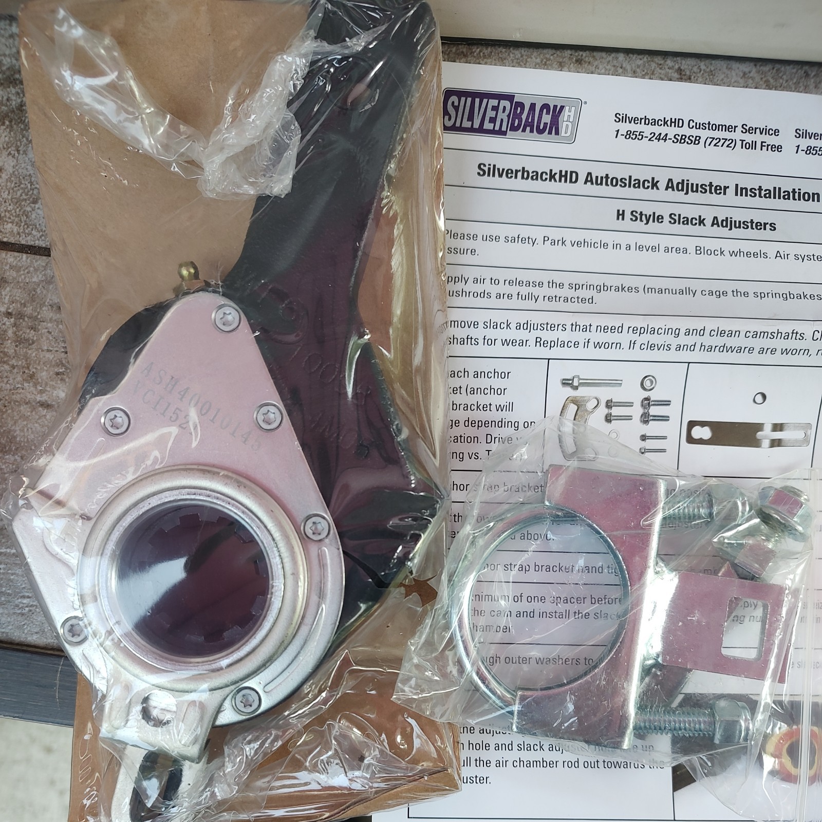 Haldex 40010145 Air Brake Automatic Slack Adjuster   Rear, 6" Arm Length, 1.5"