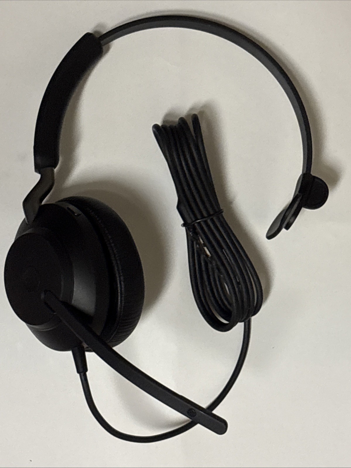 Jabra Evolve2 40 Stereo Headset W/ Boom Microphone USB Black  HSC130 MONO Tested