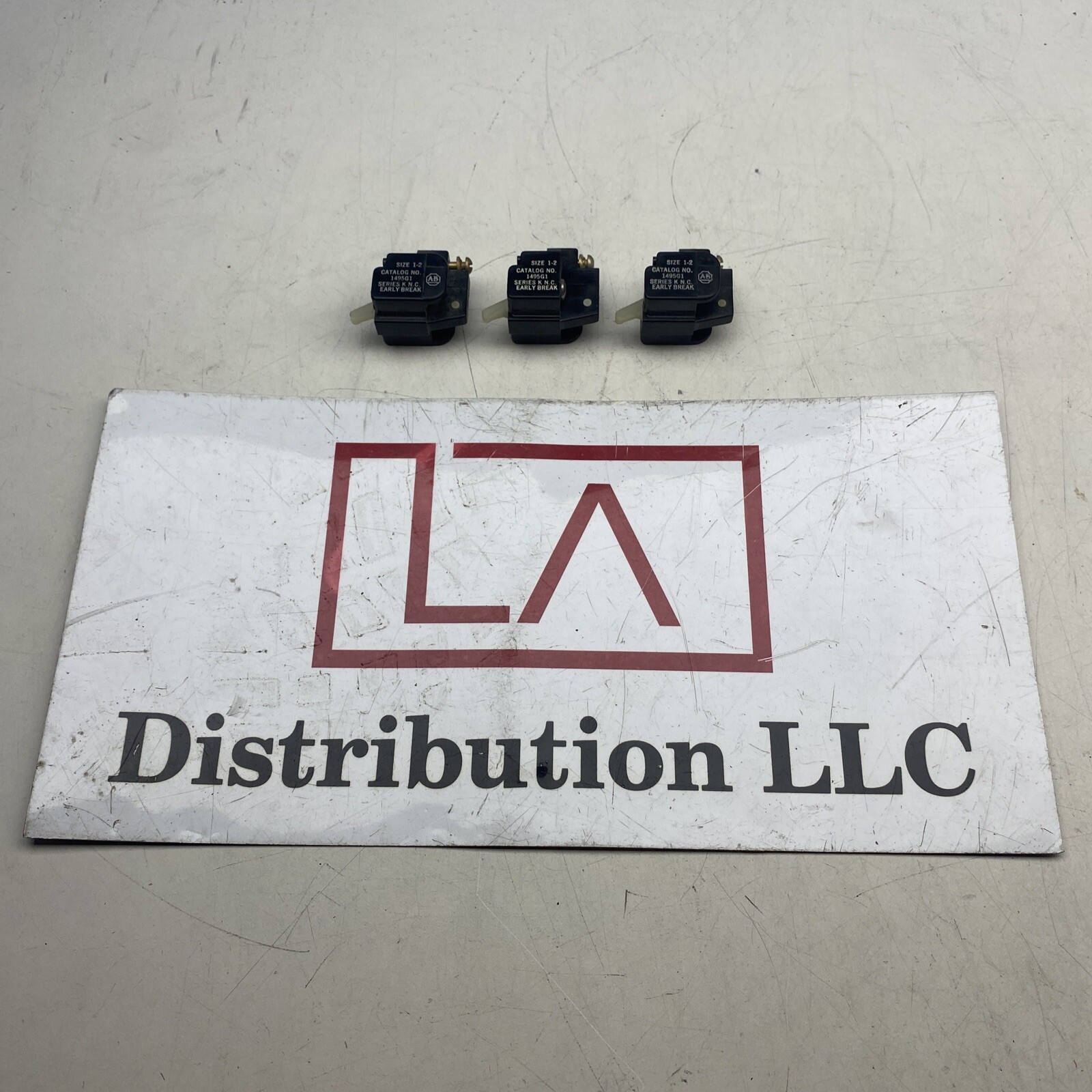 (Lot of 3) Allen-Bradley 1495-G1 Ser. L Auxiliary Contact - NEW in A-B Packaging