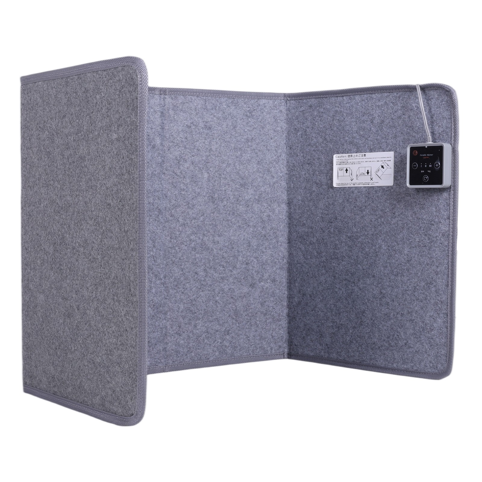 Quiet Floor Foot Warmer Under Desk with Thermostat & Timer for Office Table Home