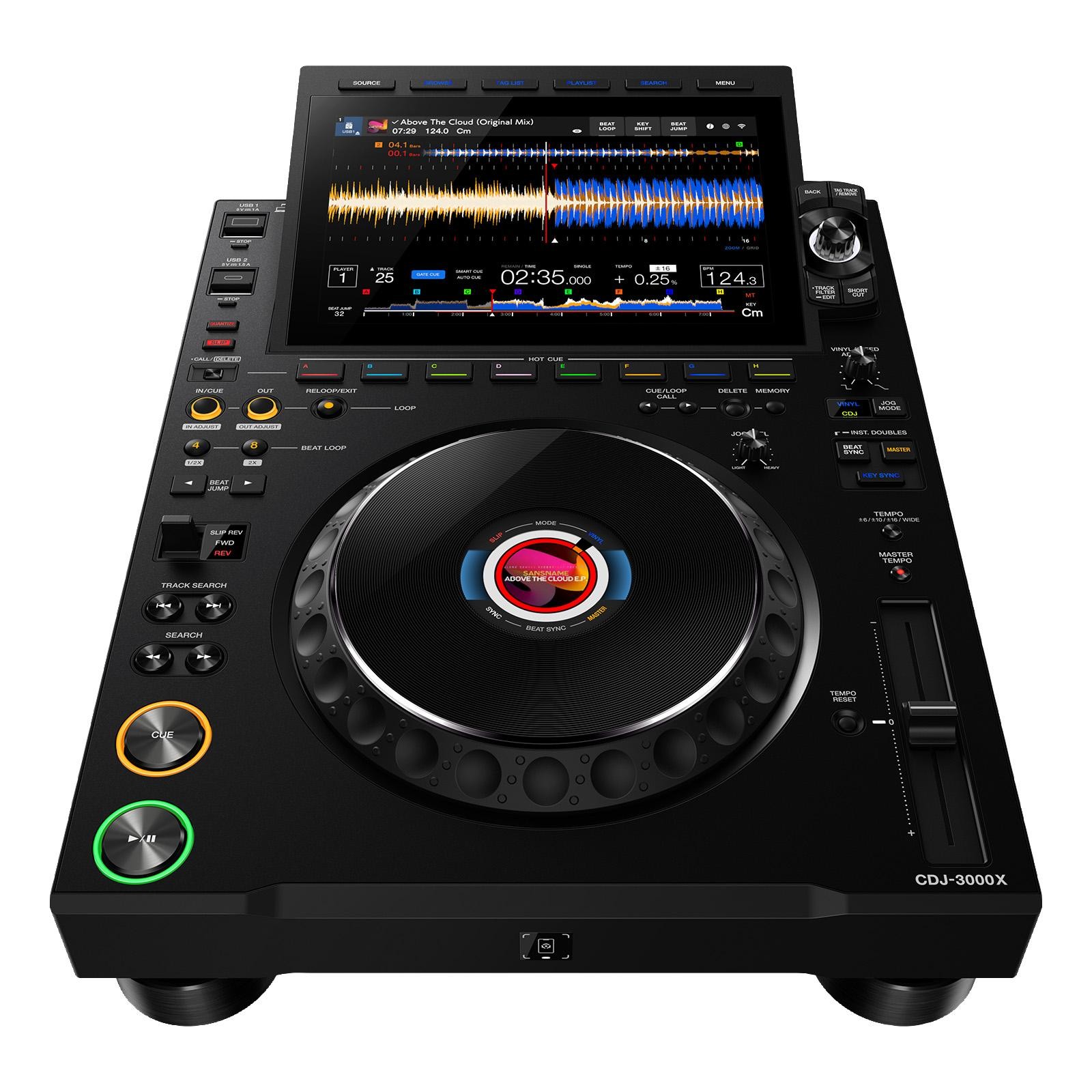 AlphaTheta CDJ-3000X Flagship DJ Player 2-Pack with Hard Cases