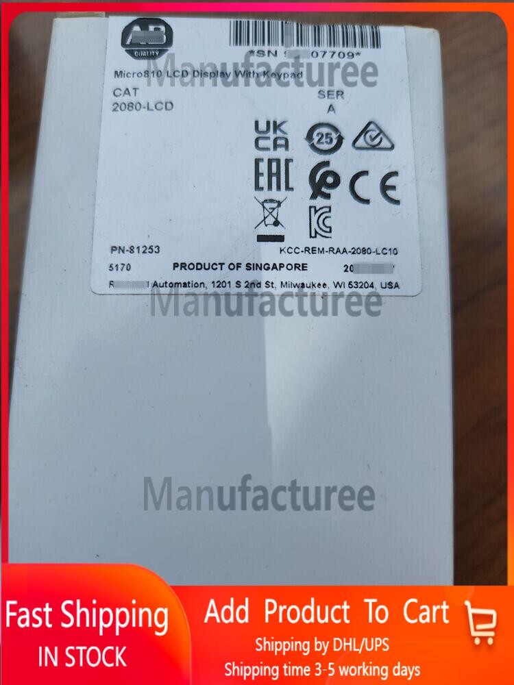 2080-LCD AB Micro810 Controller Display with Keypad New Factory Sealed