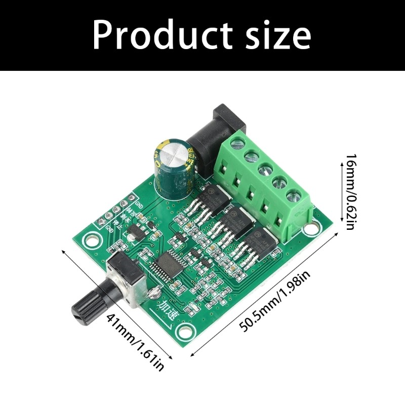 5V to 24V Input 75W Brushless Motor Driver Board for Fan Speed Regulator Module