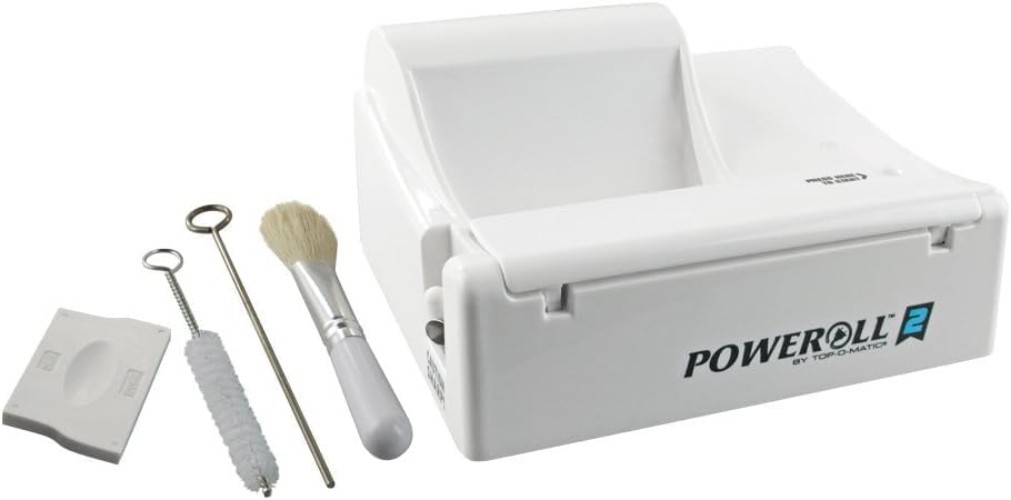 Compact Poweroll 2 Electric Cigarette Maker - 100mm, Keep Your Cigarettes Clean