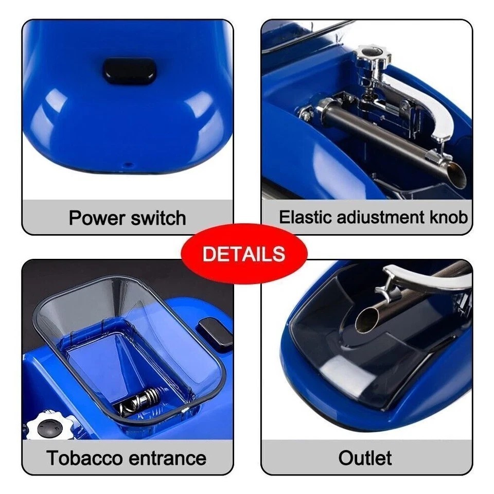 Cigarette Machine Automatic Electric Rolling Roller Tobacco Injector Maker