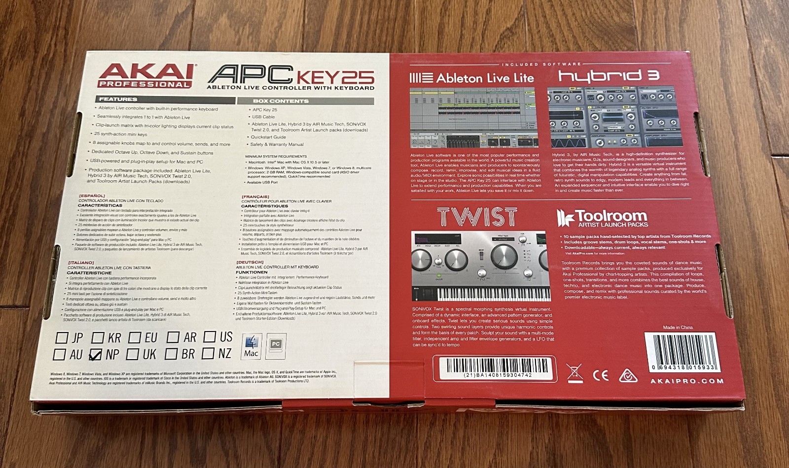 AKAI Professional APC Key 25 Keyboard Controller - New Open Box