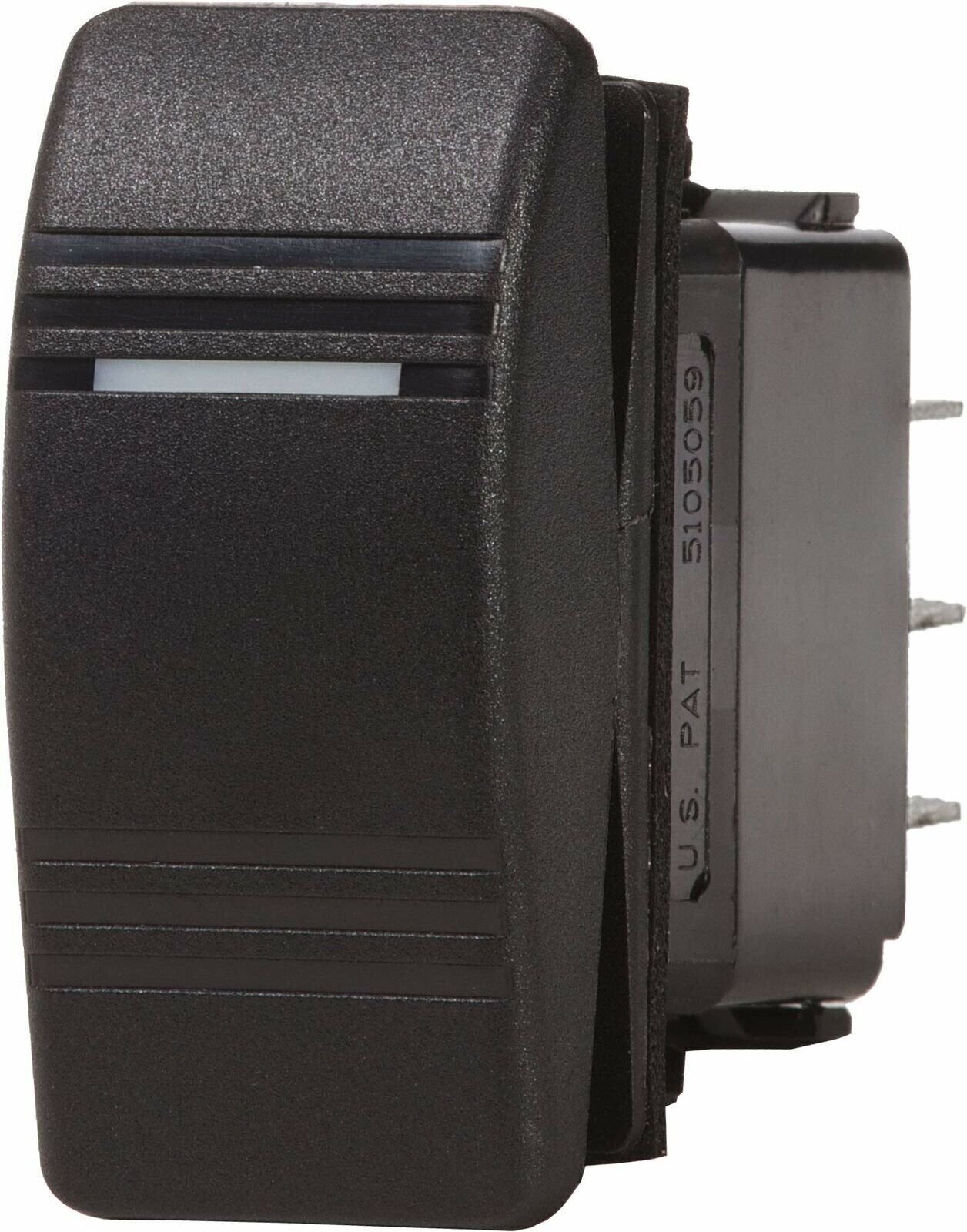 Blue Sea Systems Contura (ON)-OFF-ON DPDT Switch, Black
