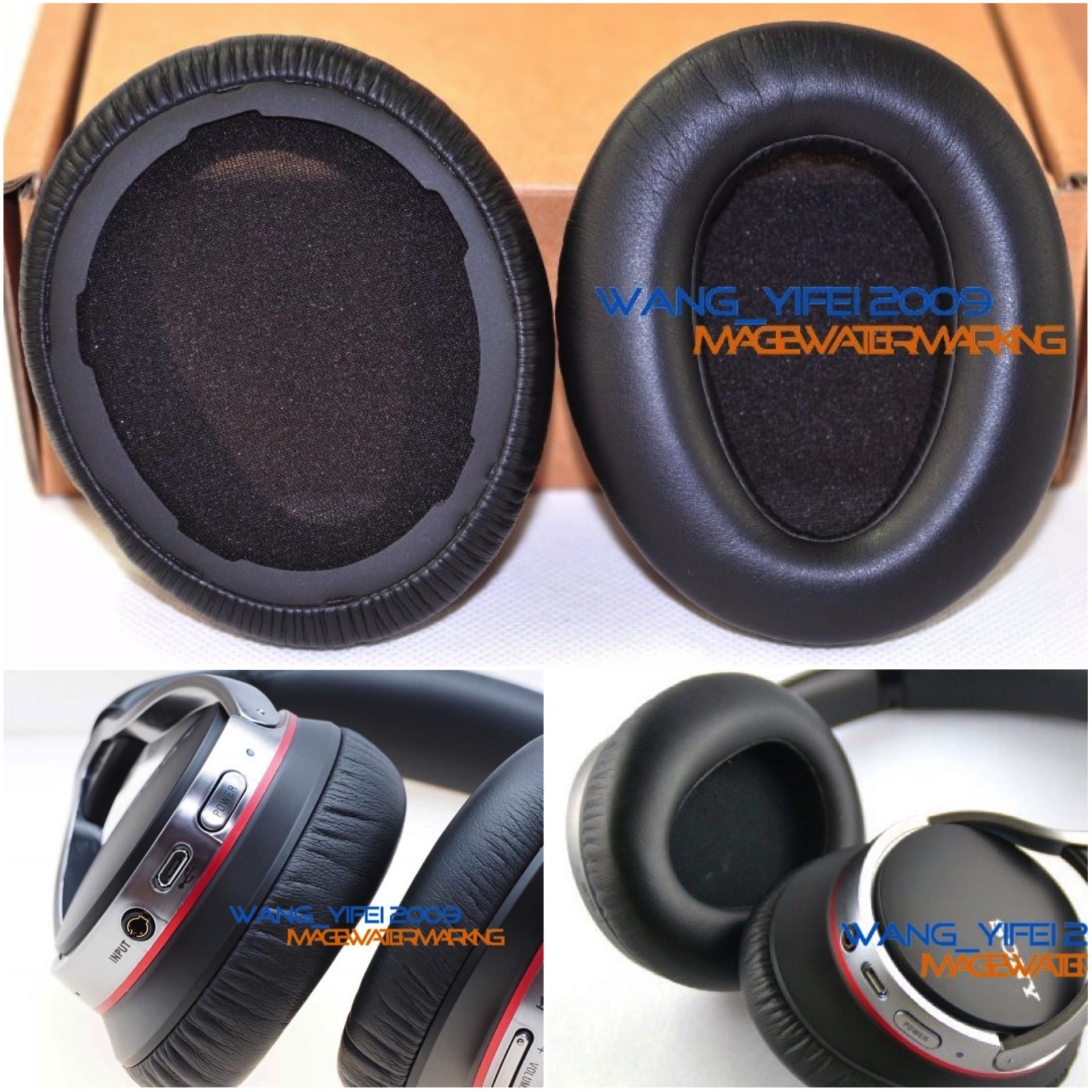 Replacement Ear Pads Cushion for Sony MDR 10RBT  MDR 10RNC MDR 10R Headphones