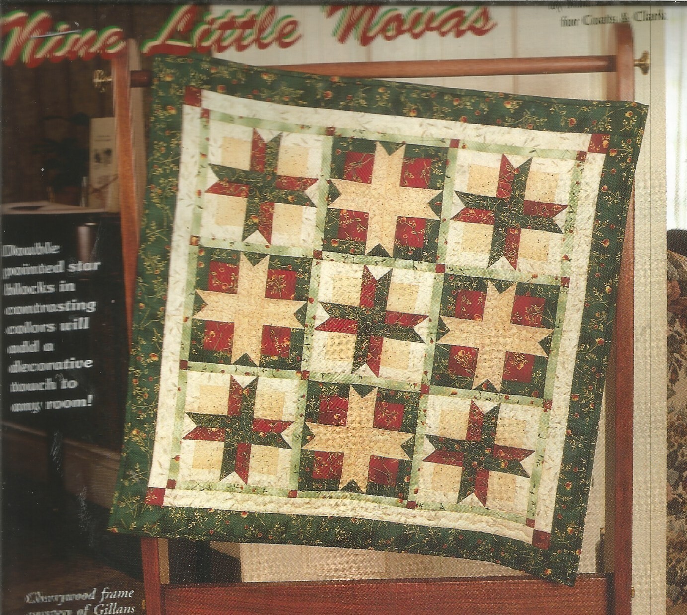 E0596  NINE LITTLE NOVAS MINI/WALL QUILT PATTERN/INSTRUCTIONS