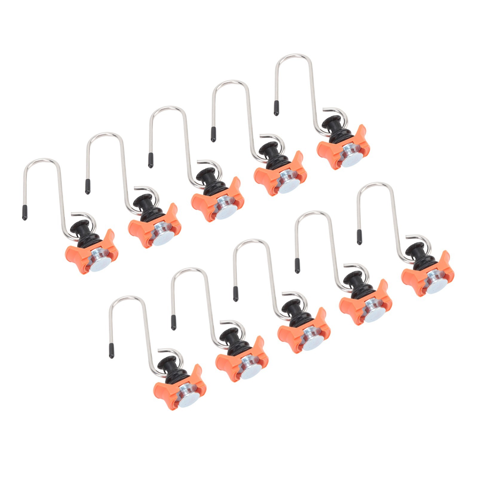10PCS Single Stud Fitting L Track Tie Down Anchor with Hook for L Track Rails in