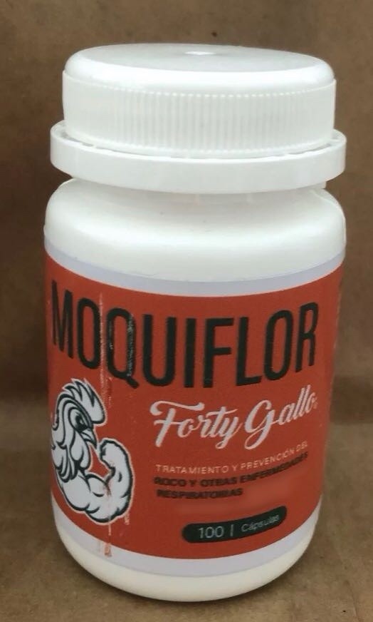 MOQUIFLOR FORTY GALLO Anti-Coryza and Respiratory Diseases in poultry 100 tabs