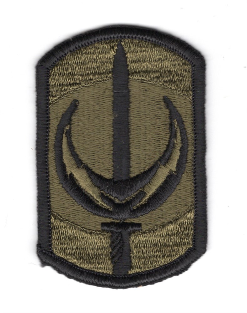 Army Patch:  228th Signal Brigade - subdued, merrowed edge