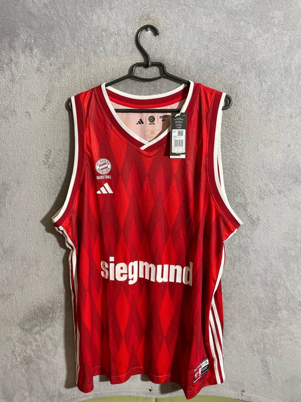 Adidas BSTN x FC BAYERN MUNICH Jersey Home Basketball Shirt 2024 Men Size 2XL