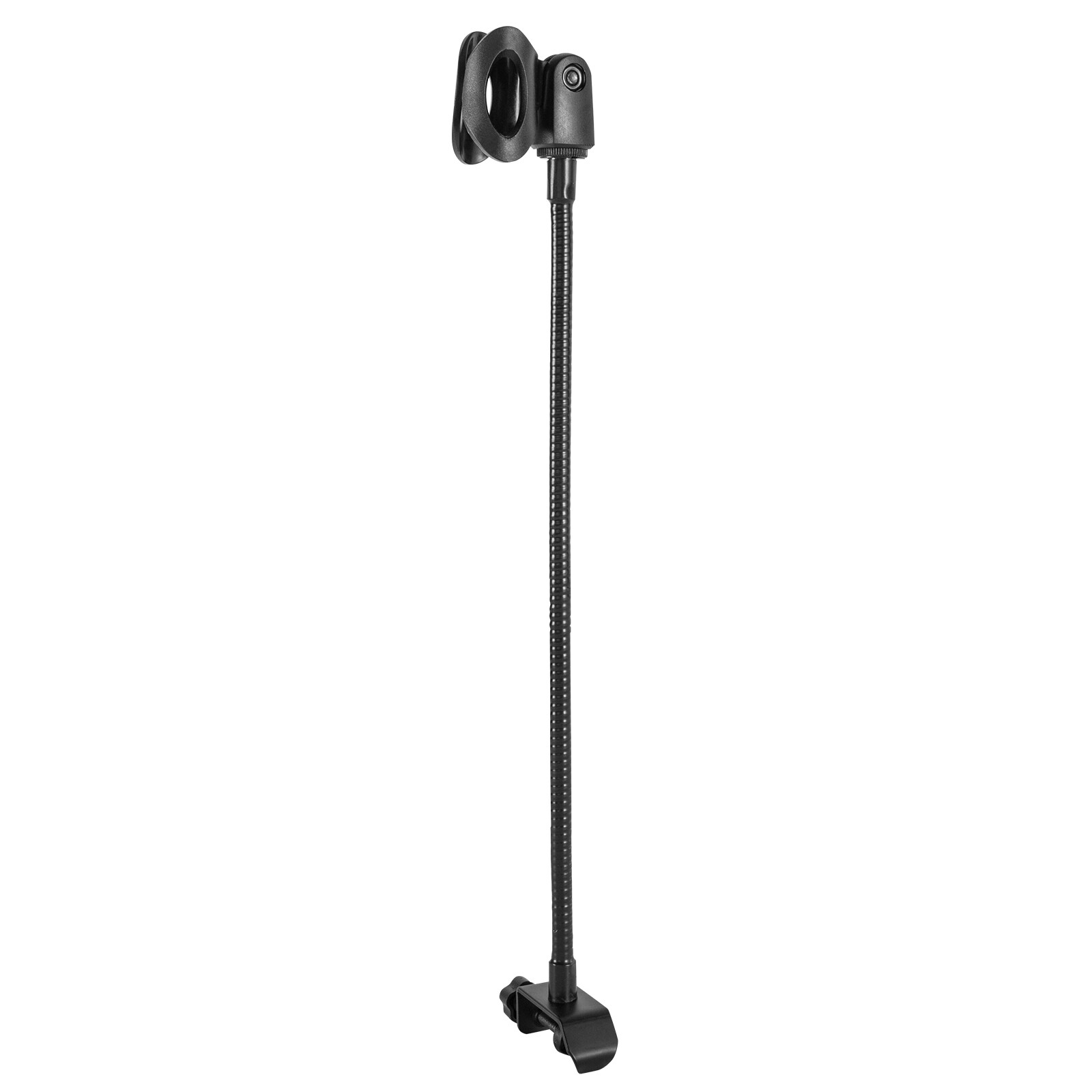 Adjustable Microphone Stand Black with Desk Clamp for Radio Broadcasting