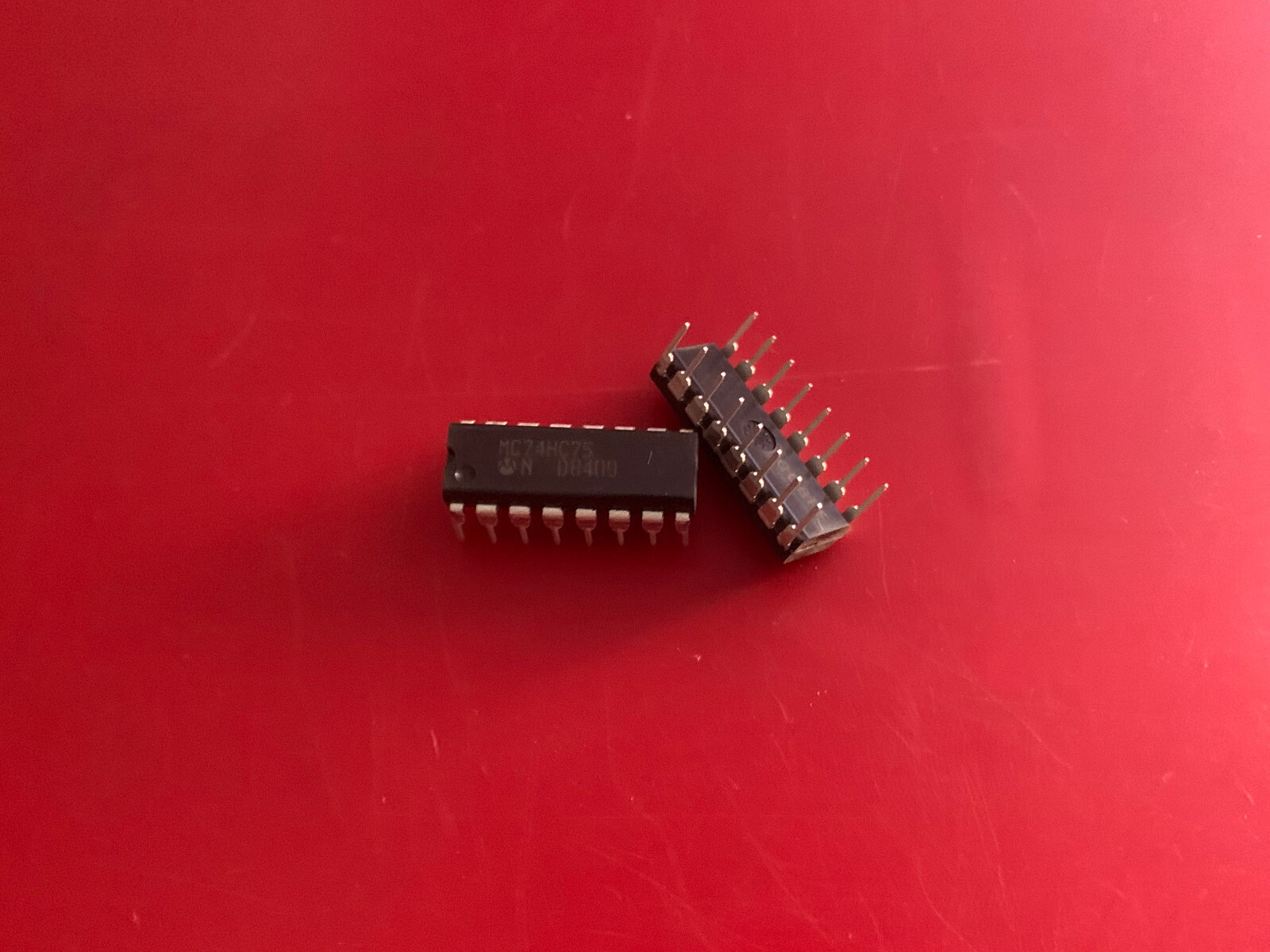 10x MC74HC75N MOTOROLA Logic Dual 2-Bit Transparent Latch High Perform